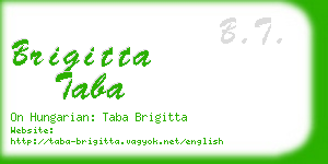 brigitta taba business card